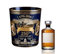Verres à whisky - Verres à liqueur Amérique 250e anniversaire | Verres à cocktail - Pour barmen, collectionneurs, amateurs de divertissement, bar, salle à manger, vitrine, maison