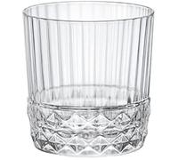 Bormioli Rocco 6 20s Piece America » Whisky Verres Set - Art déco vintage Scotch Whisky Gobelets - 380 ml
