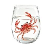 Verres avec animaux marins - Verres artistiques côtiers 2D de 420 ml