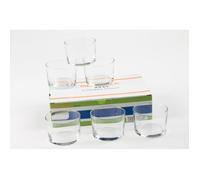 Verres - Bodega - 23 cl - Transparent - Blanc - Lave-vaisselle compatible