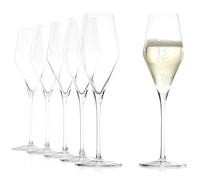 Stölzle Lausitz Verres à Champagne Quatrophil Lot de 6, 290 ml - Coupes à Champagne pour le Champagne, Sekt & Prosecco - Verres à Champagne en Cristal - Résistants au Lave-vaisselle & aux Chocs
