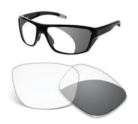 Verres de rechange 1,5 mm compatibles avec les lunettes de soleil Oakley Split Shot OO9416 64 mm, anti-rayures et résistantes aux chocs - Gris photochromique