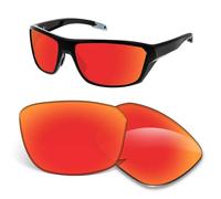 Verres de rechange de 1,5 mm compatibles avec les lunettes de soleil Oakley Split Shot OO9416 de 64 mm, anti-rayures et résistantes aux chocs - Orange rouge polarisé