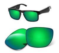 Verres de rechange de 1,6 mm compatibles avec les lunettes de soleil BOSE Tenor BMD0011, anti-rayures et résistantes aux chocs, Miroir vert, Taille unique
