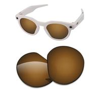Verres de rechange de 1,6 mm compatibles avec les lunettes intelligentes Oakley Meta HSTN OW8002 51 mm, anti-rayures et résistantes aux chocs, Effet miroir bronze, Taille unique
