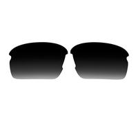 Verres de rechange pour lunettes de soleil Oakley Flak XS Youth OJ9005/1,5 mm polarisés/faciles à installer (Grey Gradient)