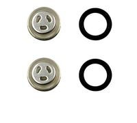 Verres de rechange pour pompe de frein - Lot de 2 verres Ø 18 mm pour réservoir de liquide de frein - Kit de réparation pour scooter, moto et cyclomoteur chinois