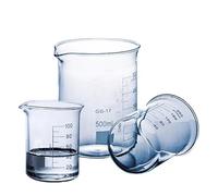 Verres doseurs gradués, Ensemble de béchers en verre borosilicaté 5 ml-2000 ml forme basse Boro 3(25ml)
