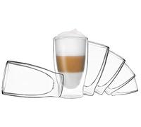 Verres Duos Feelino à double paroi, tasse thermos, pour garder les boissons chaudes ou froides plus longtemps Lot de 10 : 6 x 400 ml.