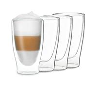 Verre à double paroi - Feelino by Klarstein DUOS - Set de 4 - Pour expresso & thé - 400 ml