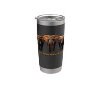 Verres éléphant africain Gobelet isotherme en acier inoxydable double paroi
