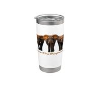 Verres éléphant africain Gobelet isotherme en acier inoxydable double paroi