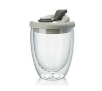 Verres isothermes au design moderne - Anti-fuite - Passe au micro-ondes - 450 ml - Double couche - Récipient à boisson isotherme