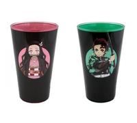 Verres - JUST FUNKY - Demon Slayer - Pack de 2 - 473ml - Motifs Tanjuro et Nezuko