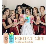 Verres personnalisés | Verres de demoiselle d'honneur | Tasse à café glacé | Cadeaux personnalisés | Cadeaux de boîte de proposition | Cadeau d'anniversaire | Cadeau facile à nettoyer, exquis, de haut