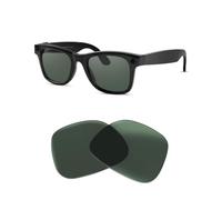 Verres polarisés de rechange pour Ray-Ban Meta Wayfarer RW4006 et Gen 2 RW4012 Regular (50-22), Rw4012 (50 mm) - Vert polarisé