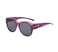 Verres polarisés légers pour homme - Verres de sécurité UV400 avec lentille sans éblouissement - Pour l'extérieur, Violet (Purple Tortoiseshell), Consulte la descripción