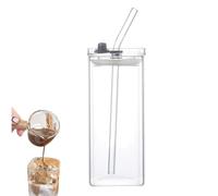 Verres pour boissons non alcoolisées et alcoolisées - Verre de bar résistant aux déversements, verres à cocktail avec pailles | pour l'eau, les jus, la bière, le vin, le bar, les fêtes et les