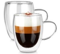 VERRES THERMIQUES 2 pièces 320 ml DOUBLE PAROI POUR CAFÉ ET THÉ 139821