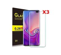 Verres Trempe Haute Resistance Pour Samsung S10Plus Pack X3 Protection Ecran