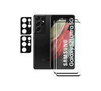 Verres Trempes et Protections Camera Arriere X2 Pour Samsung Galaxy S21 Ultra
