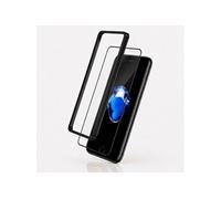 Verres Trempés Lot de 2 9H pour iPhone 7 Noir / Transparent