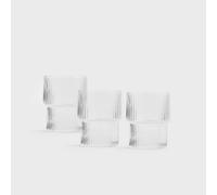 Verres Verres à boire Verres à cocktail Verres à eau Verres à boissons LYNN transparent bas, 3 pcs. 0,2 l HOMLA