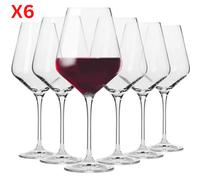 Verres Vin Rouge en Cristal 6pcs 490ml Avant - Garde Lave - Vaisselle - Krosno