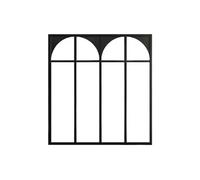 Verrière atelier art déco en aluminium thermolaqué 120x105 cm - Noir - ARCADEA