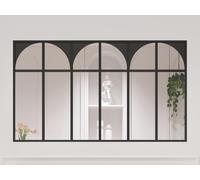 Verrière atelier art déco en aluminium thermolaqué 180x105 cm - Noir - ARCADEA