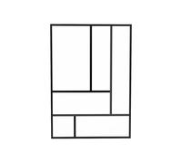 Verrière atelier design en aluminium thermolaqué 150x105 cm - Noir - ARTENA