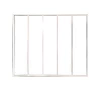 Verrière atelier en aluminium thermolaqué - 150x130 cm - Blanc - BAYVIEW