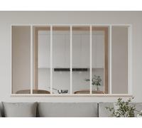 Verrière atelier en aluminium thermolaqué - 180x105 cm - Blanc - BAYVIEW