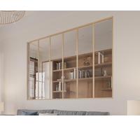 Verrière atelier en aluminium thermolaqué - 180x130 cm - Naturel clair - BAYVIEW