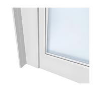 Vente-unique - Verriére Atelier en Aluminium thermolaqué - 60x105 cm - Blanc - Bayview