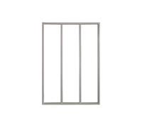 Vente-unique - Verriére Atelier en Aluminium thermolaqué Blanc 90 x 105 cm (L x H) - Bayview