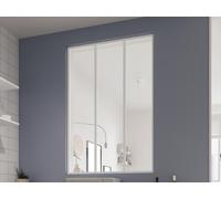 Verrière atelier en aluminium thermolaqué - 90x130 cm - Blanc - BAYVIEW