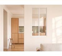 Verrière atelier en aluminium thermolaqué blanc 60 x 130 cm (L x H) ? BAYVIEW