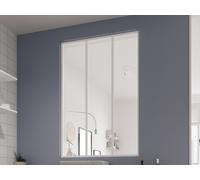 Vente-unique - Verriére Atelier en Aluminium thermolaqué Blanc 90 x 130 cm (L x H) - Bayview