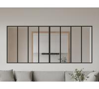 Verrière atelier en aluminium thermolaqué - L240 x H105 cm - Noir - BAYVIEW