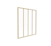 Verrière atelier en aluminium thermolaqué naturel clair 120 x 130 cm (L x H) - BAYVIEW