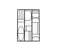 Verrière atelier en aluminium thermolaqué style art déco - 90x130 cm - Noir - COUBARTA