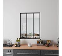 Verrière Atelier Kit Verrière fixe avec vitrage inclus - AICA - En aluminium - Noir Mat - L.93xH.108cm