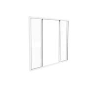 Verrière coulissante en aluminium thermolaqué blanc 120x105 cm - RAVENA