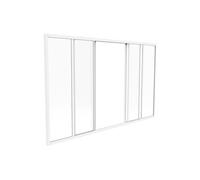 Verrière coulissante en aluminium thermolaqué blanc 180x105 cm - RAVENA