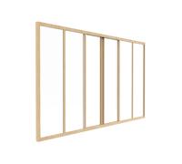 Verrière coulissante en aluminium thermolaqué naturel clair 180x105 cm - RAVENA