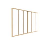 Verrière coulissante en aluminium thermolaqué naturel clair 180x105 cm - RAVENA