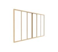 Verrière coulissante en aluminium thermolaqué naturel clair 180x105 cm - RAVENA