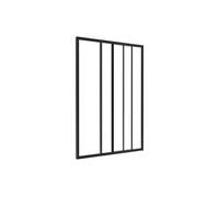 Verrière coulissante en aluminium thermolaqué noir 90 x 130 cm - RAVENA