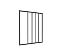 Verrière coulissante en aluminium thermolaqué noir 90 x105 cm - RAVENA